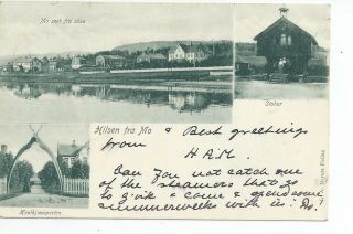 Printed Multi View Postcard Of Hilsen Fra Mo In Norway Ver