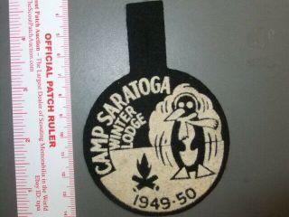 Boy Scout Camp Saratoga Winter Camp Felt Ny 9748x