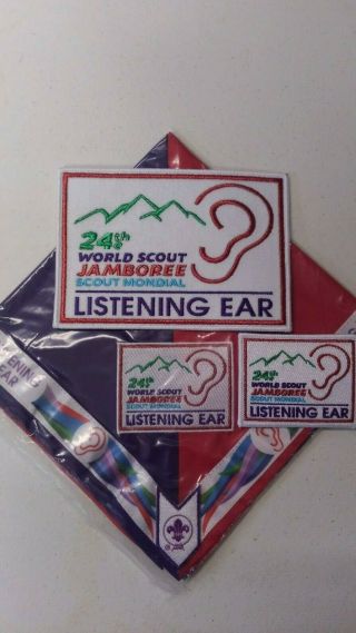 2019 World Scout Jamboree Wsj On Site Issue Listening Ear Ist Staff Set