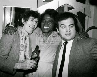 Keith Richards,  James Brown,  And John Belushi At Studio 54 - 8x10 Photo (fb - 286)