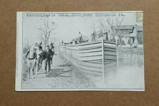 Scene On The Pennsylvania Canal,  Port Trevorton,  Pa. ,  1900 