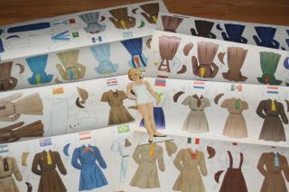 Girl Scout Vintage Paper Doll With 44 Official Uniforms,  1950 