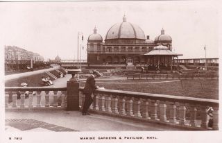Rhyl - Marine Gardens & Pavilion - Lovely Real Photo By Kingsway