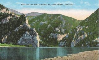 Gate Of The Rocky Mountains,  Near Helena Montana Postcard