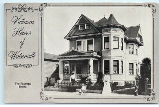 4x6 Victorian Houses Of Watsonville Faustino Home 134 Maple Street Postcard B87