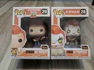 Funko Pop Sdcc 2019 Conan Exclusive Pennywise Woody Set Of 2 San Diego Comic Con