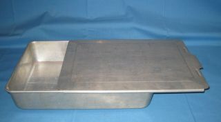 Vintage Aluminum Mirro 13 X 9 X 2 5/8 Cake Baking Pan W/slide - On Lid 5488m