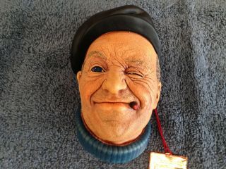 Bossons Vintage Chalkware Head Titled - Boatman