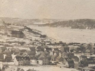 RARE 1900 ' s CHICOUTIMI SAGUENAY QUEBEC STEREOVIEW PHOTO CARD SNOWSHOE CLUB 8