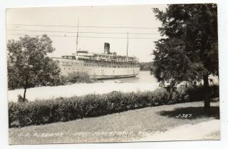 Great Lakes Steamship,  Ss Alabama,  Lake Macatawa,  Holland,  Michigan,  1940 