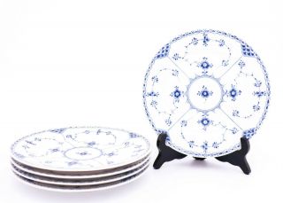 5 Unusual Plates 578 - Blue Fluted - Royal Copenhagen - Half Lace