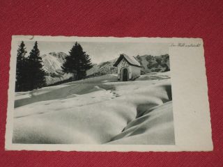 Vintage De Welt Entruckt Post Card 111 Snow Covered Mountains