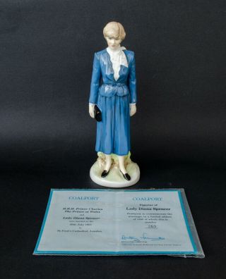 Coalport Lady Princess Diana Spencer Limited Edition Figurine W/ Certificate