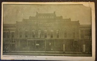 1911 Centralia Pittenger Grand Opera House Illinois Il