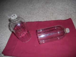 2 Tall Clear Astoria Hurricane Votive Cups Homco Home Interiors W/grommets