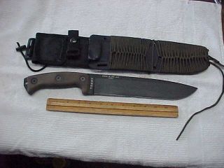 Esee Knives Junglas Rowen W Kydex Sheath Micarta Handle 1095 Survival Knife