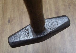 Antique Fayette R.  Plumb 3lb Rounding Hammer,  Anchor Logo,  Exc 100,  Yr Old Steel