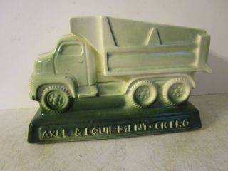 Vintage Advertising Axle And Equipment Cicero Dump Truck Planter