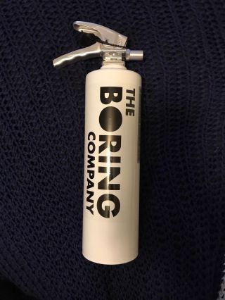 The Boring Company Fire Extinguisher Collectible Elon Musk Not - A - Flamethrower
