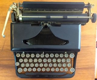 1938 Royal Touch Control Portable Typewriter Black Model 