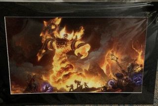 2019 Sdcc Blizzard The Firelord Fine Art Print Only 300 Made Blizzcon Warcraft