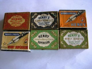 6 Dip Pen Nibs Box " Henry " (about 400 Nibs)