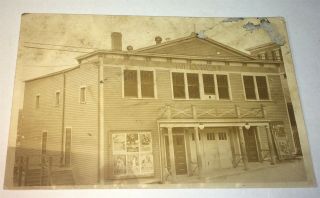 Rare Antique American Hillcrest Movie Theater Posters Real Photo Postcard RPPC 2
