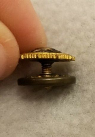 Vintage American Legion Lapel Pin Blue Enamel Screw Back Gold 2