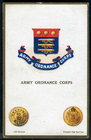 Army Ordnance Corps.  Gale & Polden 1723.  (scrape & Glue Residue On Back).  1917