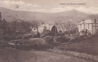 Llanberis - Hotels And Church By Symons 1913