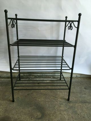 Longaberger Wrought Iron 4 Tier Stand Side Modular Table