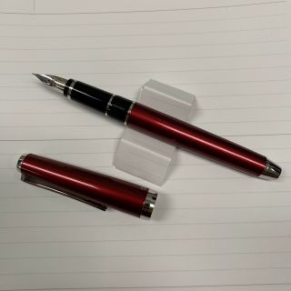 Pilot Namiki Metal Falcon Fountain Pen,  Burgundy,  Soft Fine Nib