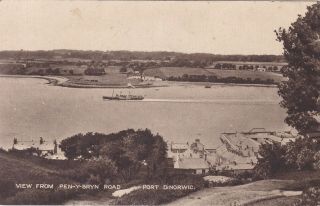 Port Dinorwic - View From Pen - Y - Bryn Road By Milton