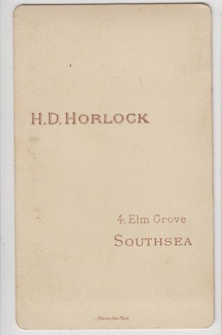 Military CDV - SOUTHSEA,  Soldier,  68th (Durham) Regiment of Foot (Light Infantry) 2