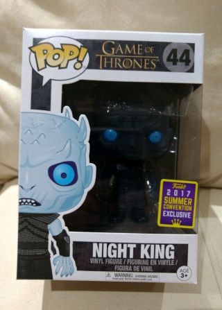 Funko Pop Hbo Game Of Thrones Night King Sdcc 2017 Translucent Exclusive