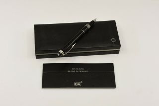 Very Classy Mont Blanc Ball Point Pen,  Black Ink W Valid Card,