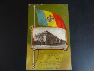 Institutul Notre Dame De Sion Galati Bucuresci Bucharest Romania Postcard - 1233