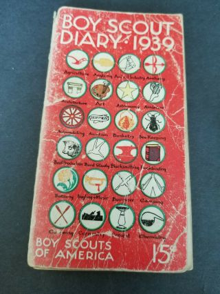 Two Vintage Boy Scout Diaries 1939 And 1946 2