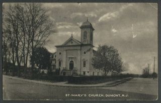 Dumont Nj: C.  1930s Postcard St.  Mary 