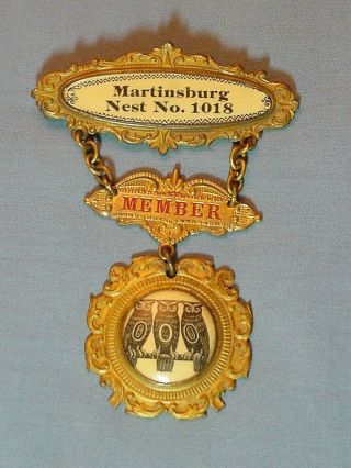 Order Of Owls Hanging Badge - Martinsburg,  West Virginia