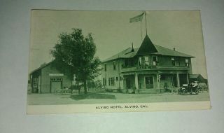 1911 Alviso Depot Hotel Wagon Auto Hess San Jose Santa Clara Ca Post Card View