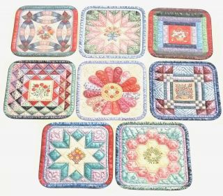 Mary A.  Lasher,  Bradford Exchange,  Full Set Of Collectible Quilt Block Plates