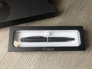 Pilot Vanishing Point Fountain Pen Black Matte Fine 18k Gold Nib Made In Japan