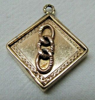 INDEPENDENT ORDER OF ODD FELLOWS GOLD PENDANT/KEY FOB - VINTAGE 3