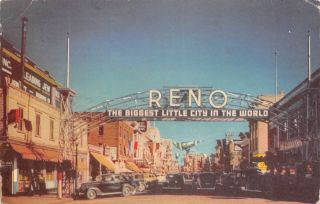 Q23 - 0098,  Biggest Little City In The World,  Reno,  Nev. ,  Postcard.