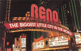Q23 - 0075,  Biggest Little City In The World,  Reno,  Nev. ,  Postcard.