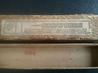 Vintage Kearney& Foot Co.  Three Slim Machining Files Philadelphia,  PA 2