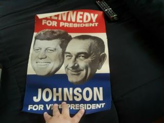 Jfk Campaign 1960 Poster Rare