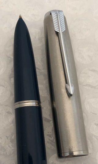 Parker 51 Aerometric Teal Blue Fountain Pen 14k Nib -
