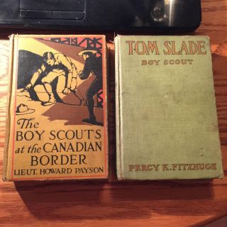 Scout Fiction Tom Slade Boy Scout & The Boy Scouts At The Canadian Border - Rare